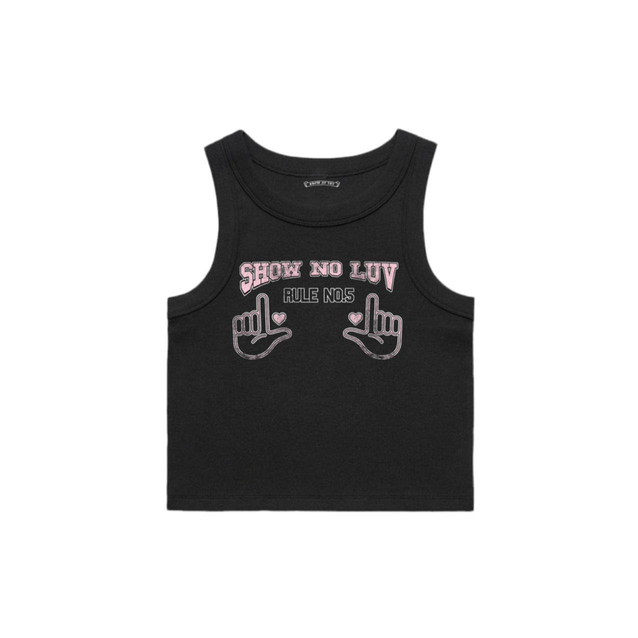SNL Black Crop Top