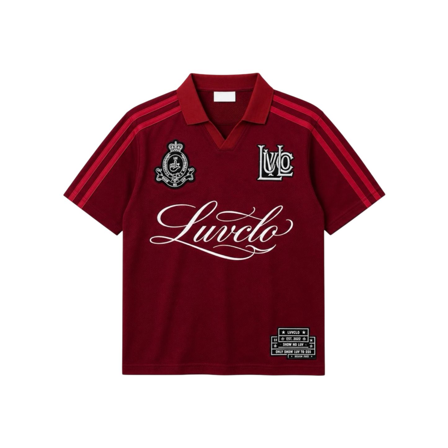 The burgundy jersey