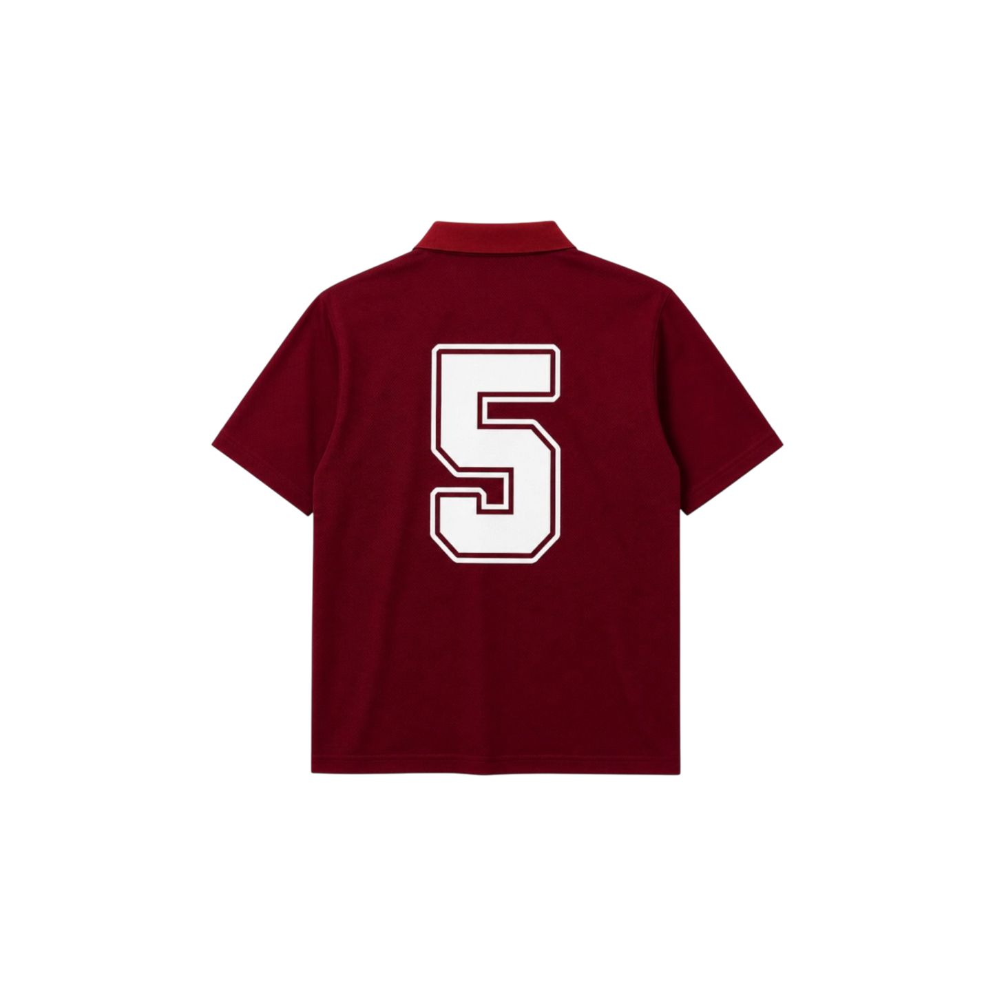 The burgundy jersey